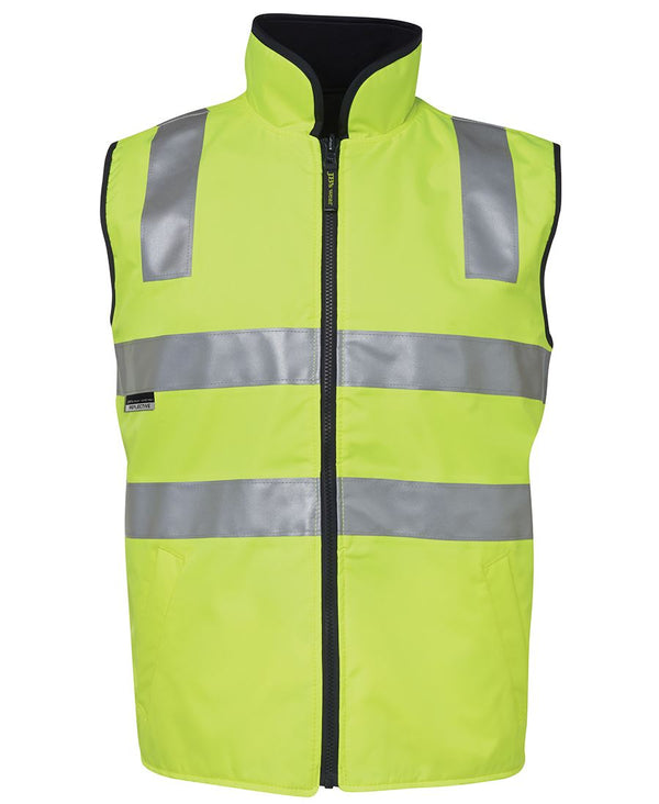 Fluorescent lime and navy vest