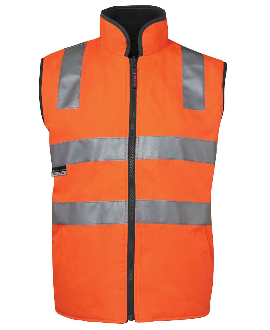 JB's High-visibility workwear vest with reflective strips.