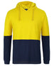 JB's fluorescent yellow and navy long sleeve hoodie 