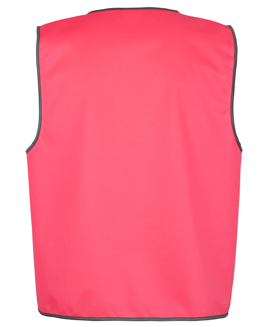 Fluorescent pink vest back view