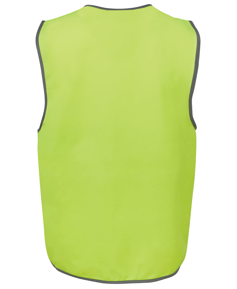 Fluorescent lime vest back view