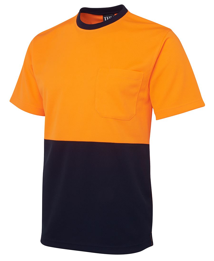 JB'S fluorescent orange and navy t'shirt 