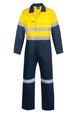 Workcraft overall fluorescent yellow and navy