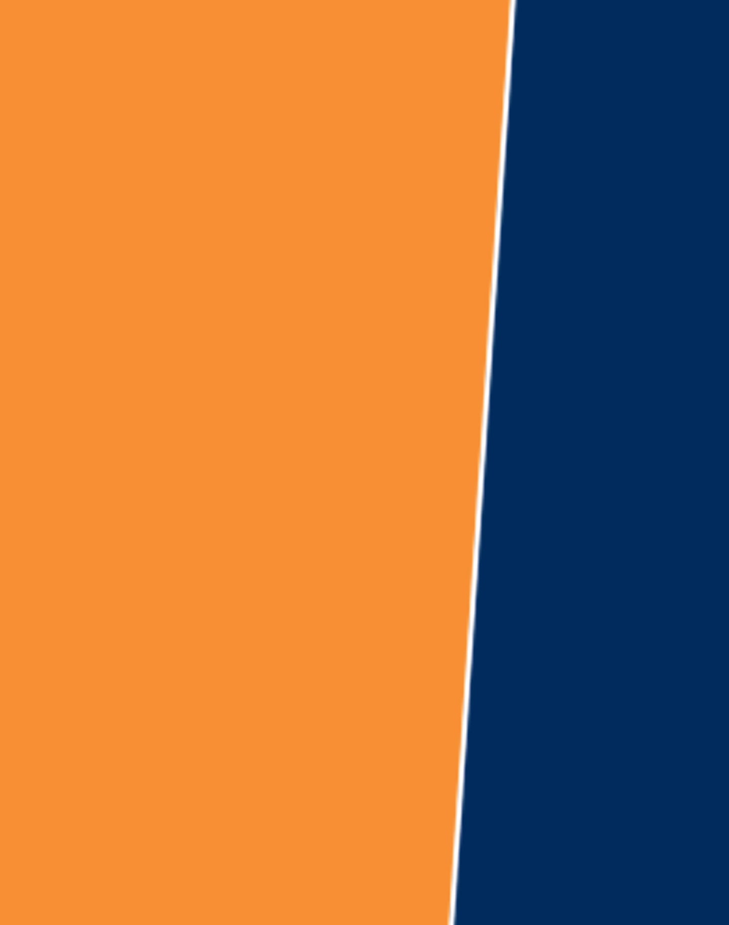 Colour swatch orange and navy for Winning Spirit reversible jacket