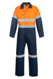 Workcraft overall fluorescent orange and navy