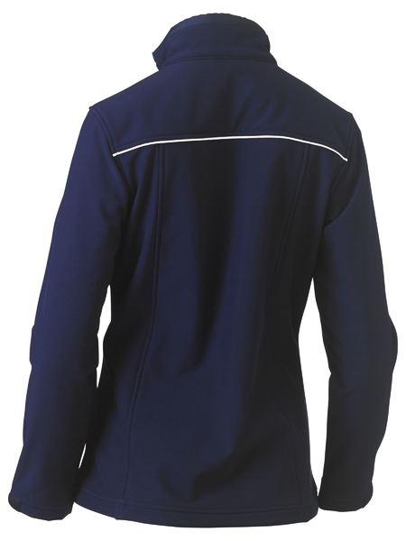 Bisley BJL6060 WOMEN'S SOFT SHELL JACKET in navy blue