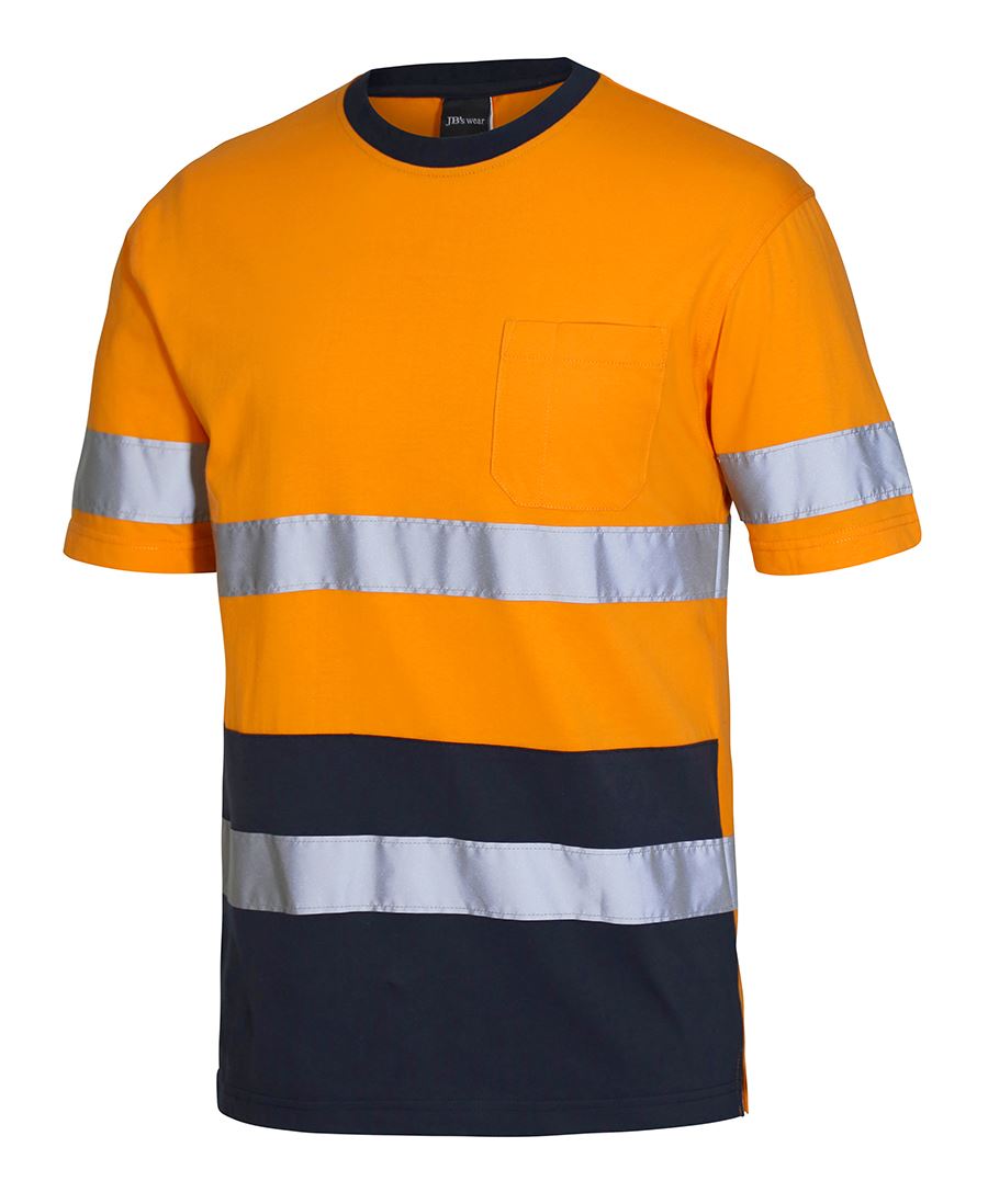 Fluorescent orange tshirt with hi vis tape from JB's wear