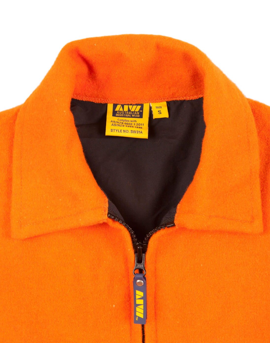 Winning Spirit SW31A HI-VIS TWO TONE REFLECTIVE BLUEY JACKET in fluorescent orange