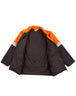 Winning Spirit SW31A HI-VIS TWO TONE REFLECTIVE BLUEY JACKET in fluorescent orange