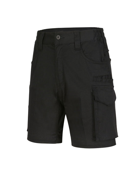 COTTON Winning Spirit STRETCH RIP-STOP WORK SHORTS in black