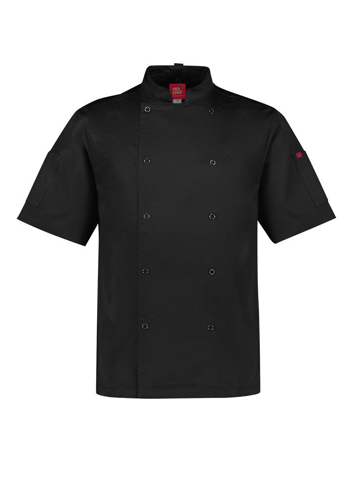 BIZ COLLECTION CHEFS JACKET BLACK CH232ML - Zest Mens L/S Chef Jacket