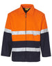 Winning Spirit SW31A HI-VIS TWO TONE REFLECTIVE BLUEY JACKET in fluorescent orange